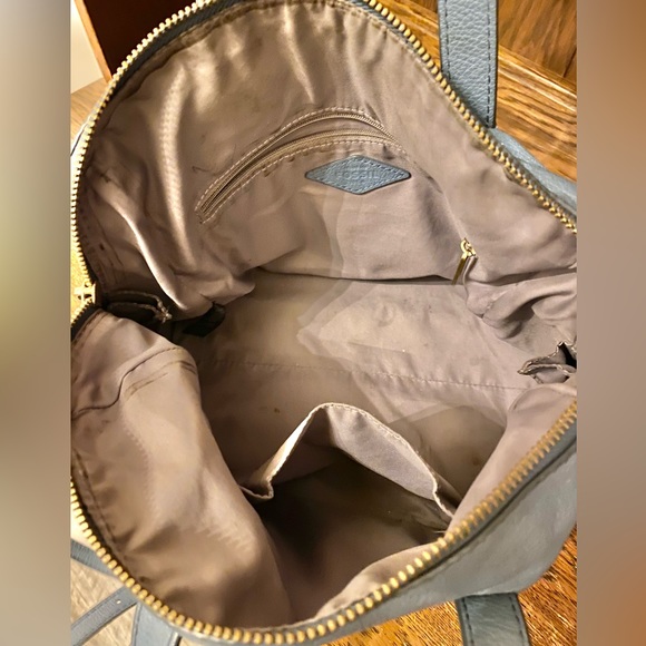 Fossil Sydney Satchel Handbag - DISCONTINUED Faded Indigo - Picture 4 of 8